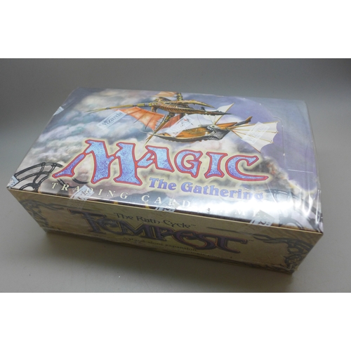 2237 - Magic The Gathering; sealed display box of 36 Tempest Boosters, 1997 English edition