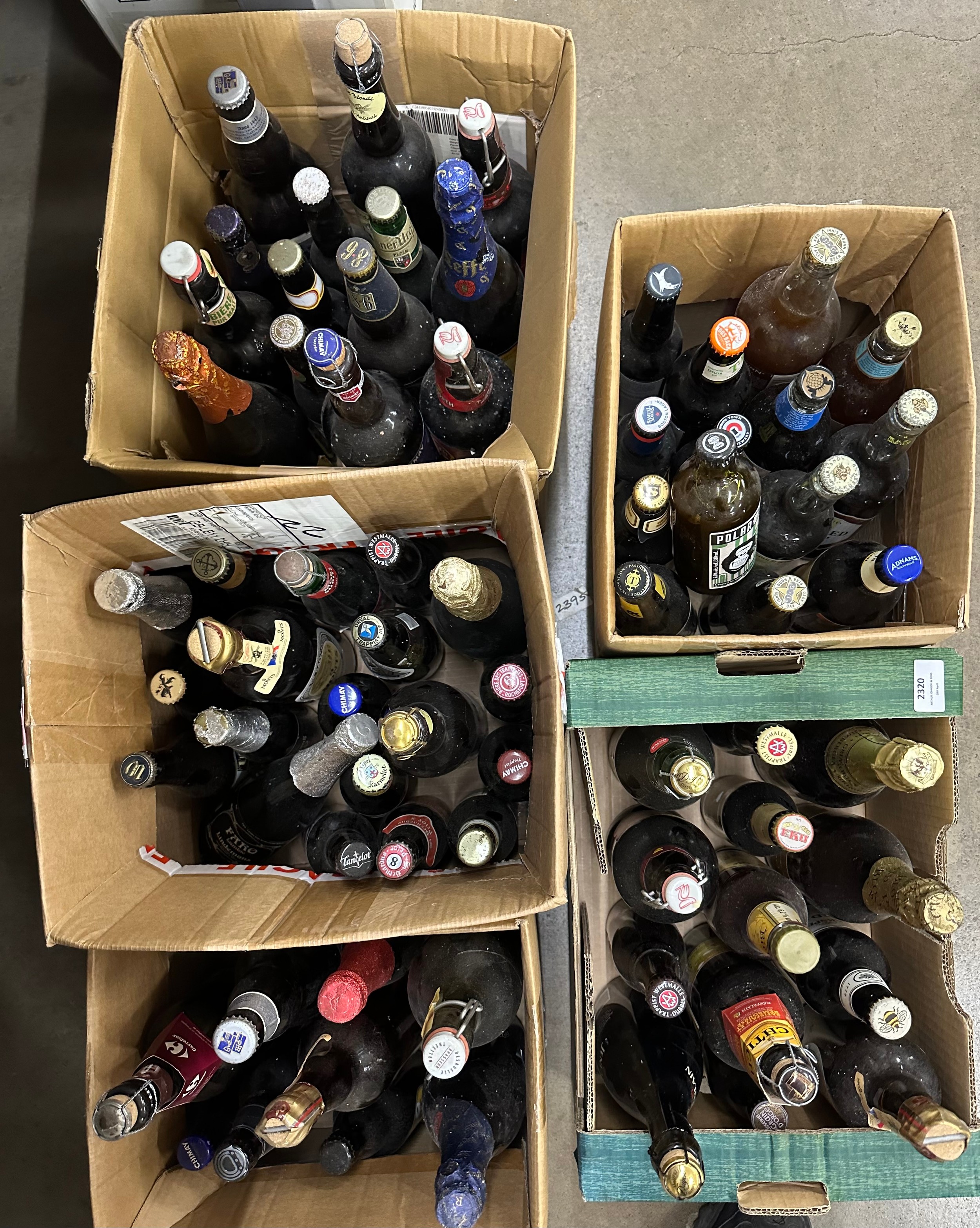 A large collection of vintage alcohol to include 55 continental beers ...