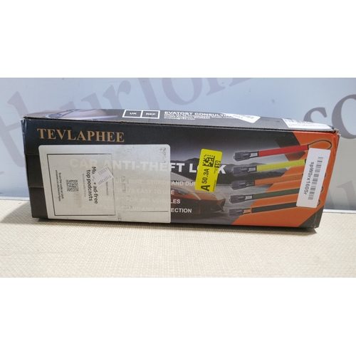 A box of car related items to include anti-theft device, Osram bulbs ...