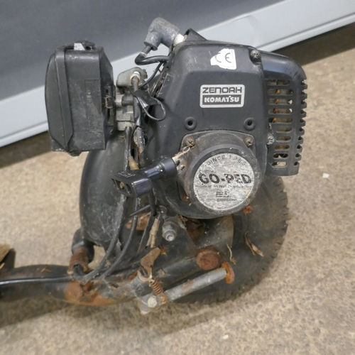 A DDM racing Go-Ped all-terrain petrol driven scooter *Authority recovered*