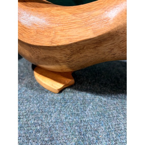3004 - A pair of decorative wooden ducks