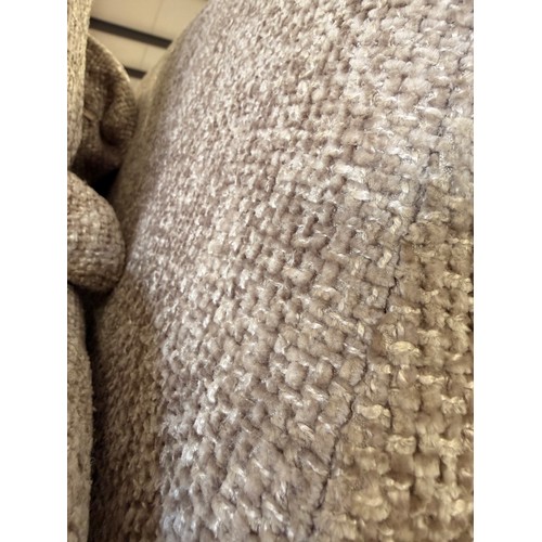 3013 - A grey bouclé fabric upholstered 4 seater sofa