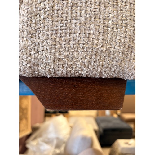 3013 - A grey bouclé fabric upholstered 4 seater sofa