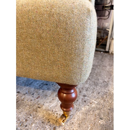 3034 - A Burford harlequin fabric occasional chair (Feet require attention) (PATCHBURFORD) (CFD-316-6)
