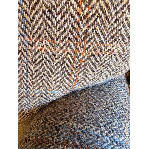 3034 - A Burford harlequin fabric occasional chair (Feet require attention) (PATCHBURFORD) (CFD-316-6)