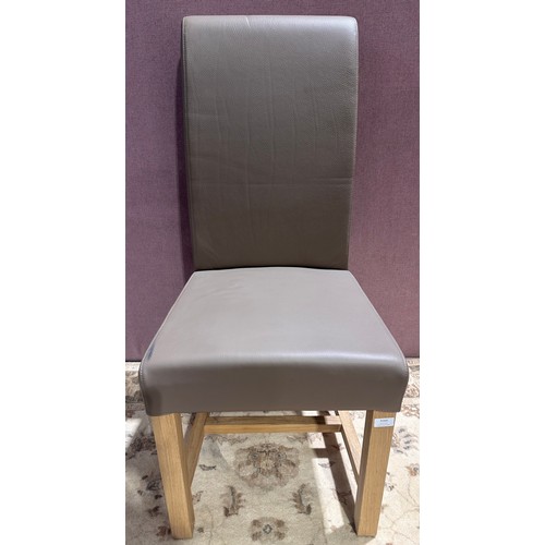 3045 - A mushroom PU rollback dining chair (UKROLL) (CFL-316-62)