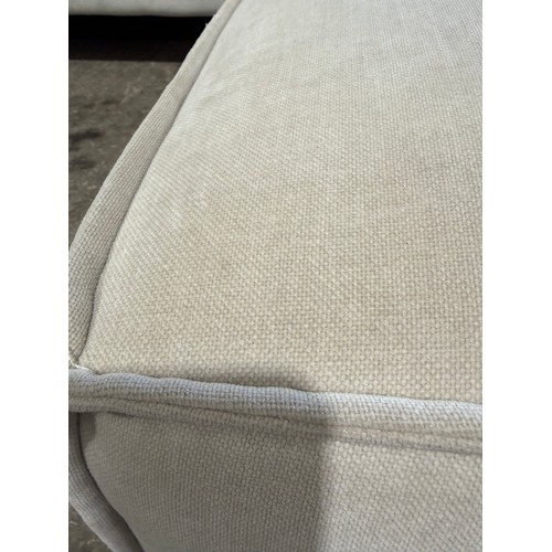 3051 - A Swyft model 03 chenille chalk fabric upholstered ottoman RRP £699