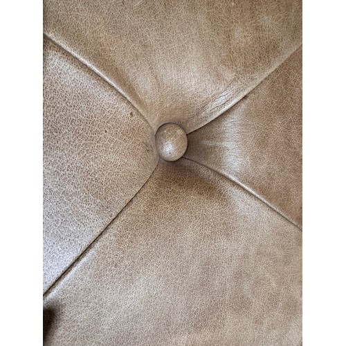 3064 - A Chester Club rectangler nubuk leather buttoned footstool (CHCOTSM) (CFD-316-23)