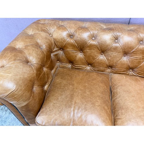 3065 - A Gotti Club Chesterfield nubuk leather 2 seater sofa (XGTI3L02_PL) (CFD-316-9)