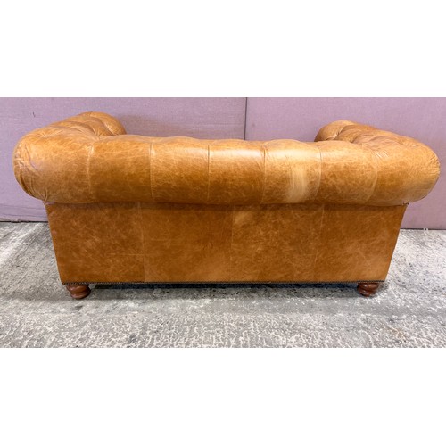 3065 - A Gotti Club Chesterfield nubuk leather 2 seater sofa (XGTI3L02_PL) (CFD-316-9)