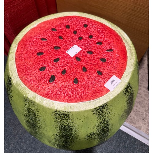 3070 - A watermelon side table/footstool