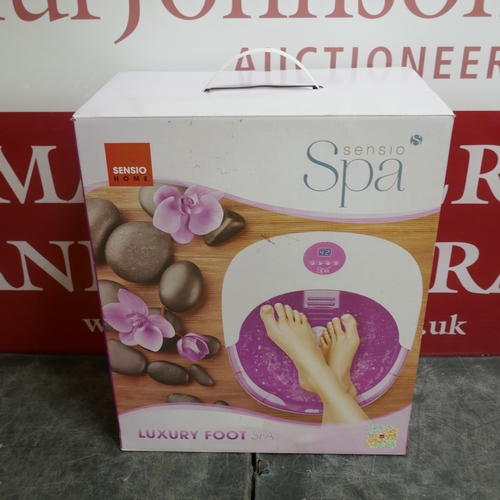 5021 - A Roma Cloche ceiling light - boxed and a Sensio home foot spa - boxed  *This lot is subject to VAT