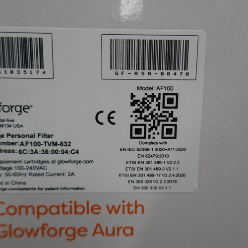 5025 - A Glowforge Aura laser cut/engrave/scorer, boxed, unused  and 2 Glowforge air filters model AF100, b... 
