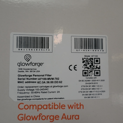 5030 - A Glowforge Aura laser cut/engrave/scorer, boxed, unused  and 2 Glowforge air filters model AF100, b... 
