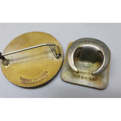 2228 - Two German enamelled National Savings badges
