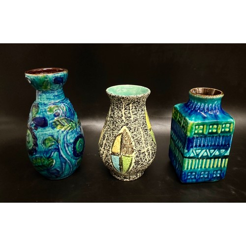 7 - Three West German Pottery vases, one Bay Keramik