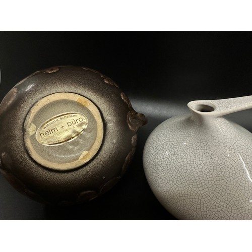 8 - Two West German pottery jugs, one marked Heim & Buro