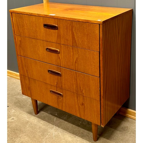 52 - A Danish teak chest of drawers