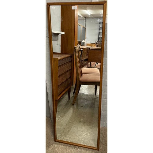 71 - A rectangular teak framed mirror