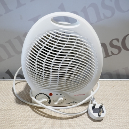 6045 - An Adobe mini oil filled radiator, Russell Hobbs plug in heater, Warmlite heater, Neilsen multi-purp... 