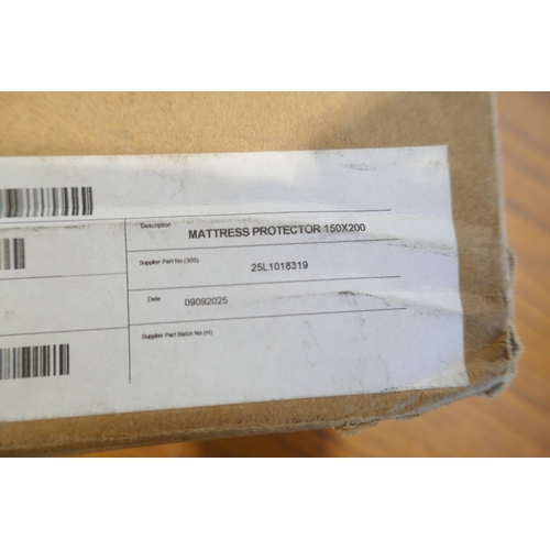 6015 - An Emma king size fitted sheet and mattress protector