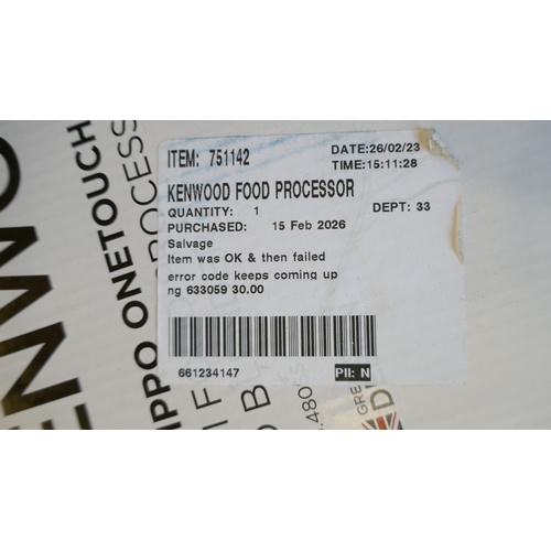 6041 - A Kenwood food processor, original RRP £119.99 + VAT (384-42) *This lot is subject to VAT