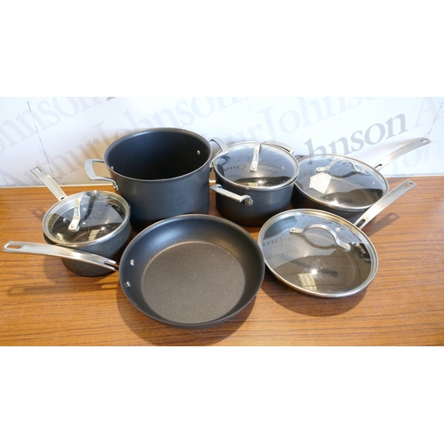 6053 - A Kirkland Signature Hard anodised induction cookware set , original RRP £114.99 + VAT (384-264) *Th... 