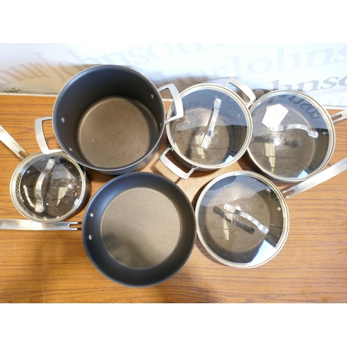 6053 - A Kirkland Signature Hard anodised induction cookware set , original RRP £114.99 + VAT (384-264) *Th... 