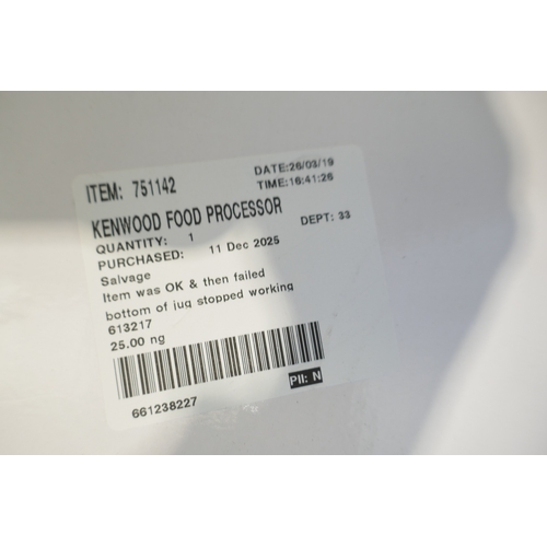 6056 - A Kenwood food processor, (384-251) *This lot is subject to VAT