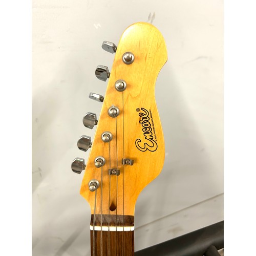 5023A - An Encore 3/4 size black electric guitar