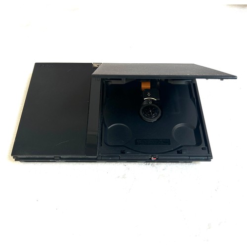5024A - A PlayStation 2 Slim games console with a Sony Dualshock 2 controller, power supply, AV cables and f... 