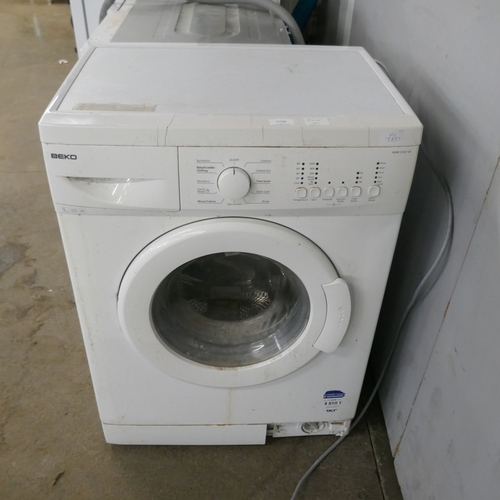 A Beko freestanding washing machine **Failed PAT test due to exposed ...