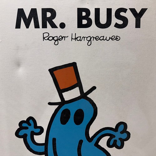 5015B - A Mr. Man Mr. Busy print on canvas - 60x60cm