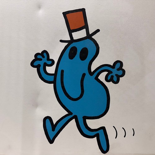 5015B - A Mr. Man Mr. Busy print on canvas - 60x60cm