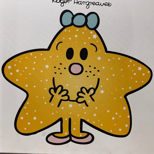 5015C - A Mr. Man Little Miss Sparkle print on canvas - 60x60cm