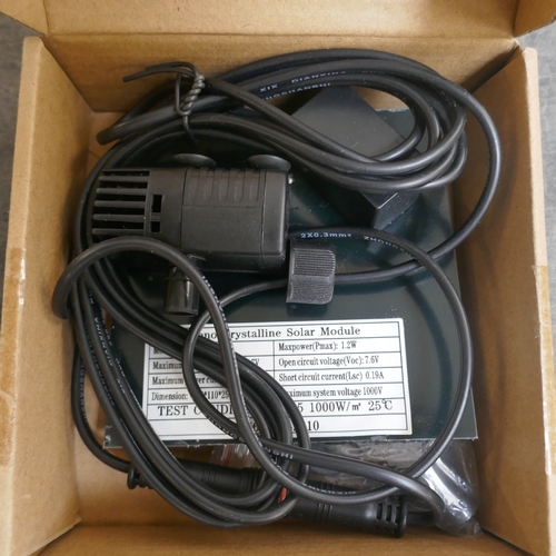 5003 - 4 solar powered mini aquarium water pumps (sealed)