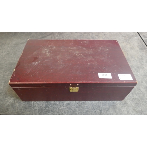 5004 - A quantity of assorted micrometers including a Moore & Wright 0-1