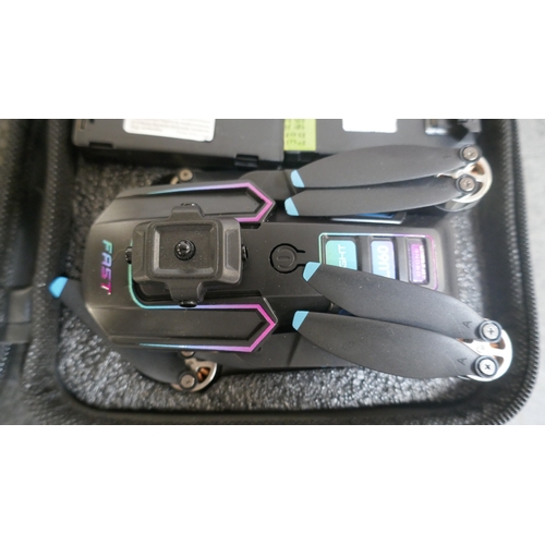 5005 - A model LU60 remote control drone with integrated camera, carry case, charging cable, controller and... 