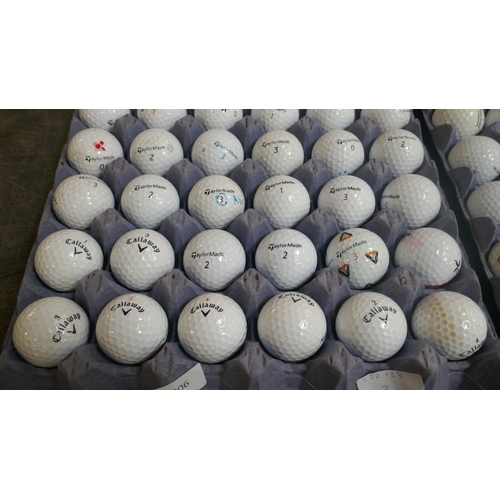 5006 - 120 various golf balls including Callaway, TaylorMade, Wilson, Nike, Pinnacle, Maxfli, Molitor, etc.