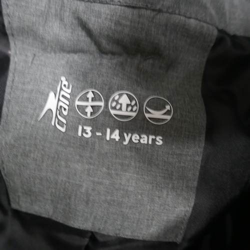5011 - A Crane snow trouser, size 13-14 years and a Accwork under sink organiser and other associated items