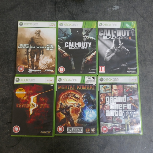 5013 - Twenty assorted Xbox 360 games including GTA4, Resident Evil 5, Black Ops 1 & 2, etc.