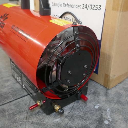 5044 - A boxed sample 50,000 BTU/HR (15kw) space warmer/propane heater  *This lot is subject to VAT