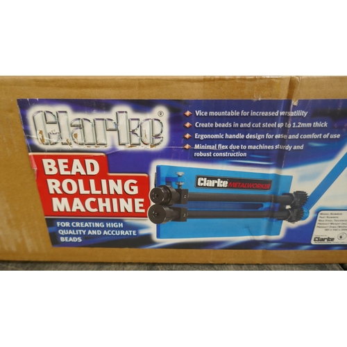 5045 - A boxed sample Clarke CBRM-1 bead rolling machine  *This lot is subject to VAT