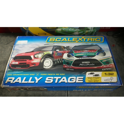 2 boxed Scalextric sets including Mini Countryman V Ford Fiesta Rally ...