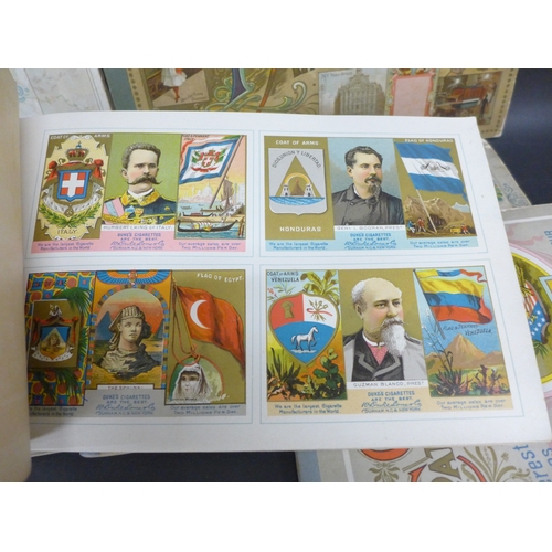 2007 - Five American W. Duke, Sons & Co. printed albums; The Rulers, Flags, Coats Of Arms Of All Nations, G... 