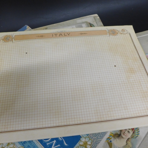 2007 - Five American W. Duke, Sons & Co. printed albums; The Rulers, Flags, Coats Of Arms Of All Nations, G... 