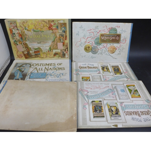 2007 - Five American W. Duke, Sons & Co. printed albums; The Rulers, Flags, Coats Of Arms Of All Nations, G... 