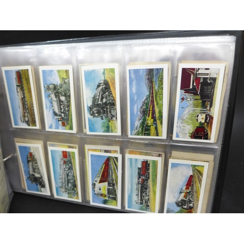 2014 - An album of train related trade cards