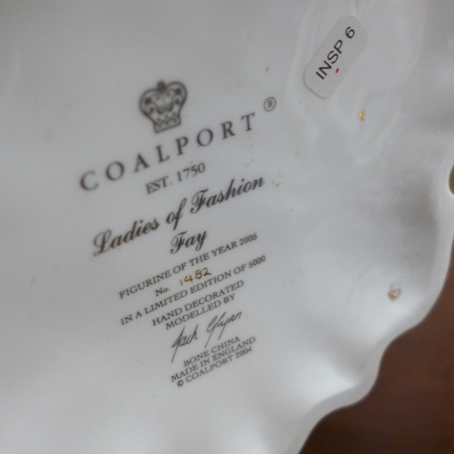 2029 - Four Coalport figurines to include Ladies of Fashion Fay limited edition, Millennium Princess, Ladie... 