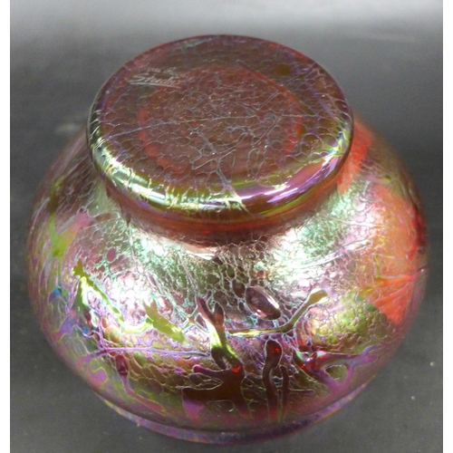 2049 - A ruby glass bowl, diameter 14.5cm